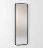 Black Aluminium Frame Full Arch Long Floor Mirror 24 X 60 In