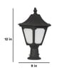 Kalvos Black Aluminium Gate Light