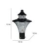Black Aluminium Gate Lights