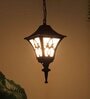 Wave Black Aluminium Outdoor Hanging Light