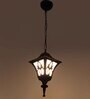 Wave Black Aluminium Outdoor Hanging Light