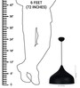 Black Aluminium Hanging Light