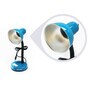 Blue Aluminium Shade Study Lamp with Black Base