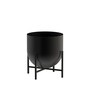 Black Aluminium Tess Pot