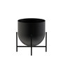 Black Aluminium Tess Pot