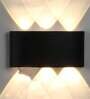 Serenity Black Aluminium Flush Mount Wall Light