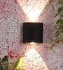 Admiration Metal Wall Flush Mount Light (Black)