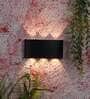 Serenity Black Aluminium Flush Mount Wall Light