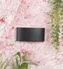 Serenity Black Aluminium Flush Mount Wall Light