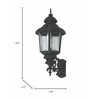 Black Aluminium Wall Light
