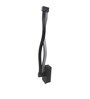Wave Metal Novelty Wall Light (Black)
