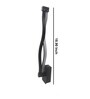 Wave Metal Novelty Wall Light (Black)
