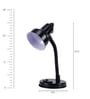 Unico Black Adjustable Study Lamp With Aluminium Base