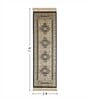 Black and Beige Persian 2x7 Feet Machine Made Runner