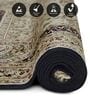 Black and Beige Persian 3x5 Feet Machine Made Carpet