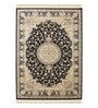 Black and Beige Persian 5x7 Feet Machine Made Carpet