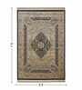 Black and Beige Persian 5x7 Feet Machine Made Carpet
