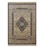 Black and Beige Persian 5x7 Feet Machine Made Carpet