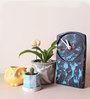 Black And Blue Concrete Nebula Desk Tick Tock Table Clock