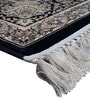 Black and Cream Persian 3x5 Feet Machine Made Carpet