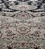 Black and Cream Persian 3x5 Feet Machine Made Carpet