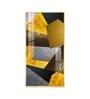 Black and Gold Abstract Vision Glass Finish Vertical Wall Art