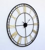 Black And Gold Metal Analog Novelty Wall Clock