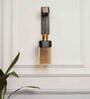 Black and Gold Metal and Glass Wall Light