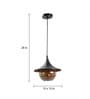 Sivaka Black and Gold Metal Hanging Light