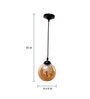 Viking Black and Gold Metal Hanging Light