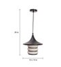 Black And Gold Metal Single Hanging Light
