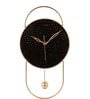 Black & Gold Oval Table Clock