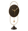 Black & Gold Oval Table Clock