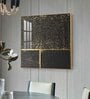 Black and Gold Reverie Glass Finish Square Wall Art