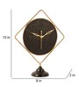Black & Gold Square Table Clock