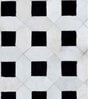 Black and Ivory Hair On Leather Checkered Hand Woven 9ftx12ft Carpet