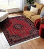 Black and Maroon Persian 5x7 Feet Machine Made Carpet
