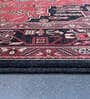 Black and Maroon Persian 5x7 Feet Machine Made Carpet
