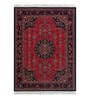 Black and Maroon Persian 5x7 Feet Machine Made Carpet