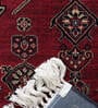 Black and Maroon Persian 5x7 Feet Machine Made Carpet