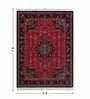 Black and Maroon Persian 5x7 Feet Machine Made Carpet