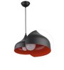 Black and Orange Aluminium Hanging Light