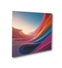 Black and White Brushstroke Canvas Printed Wall Painting Gold Frame