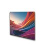 Black and White Brushstroke Canvas Printed Wall Painting Gold Frame