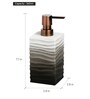 Black And White Polyresin Soap Dispenser (360 Ml)