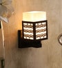 Aida Black Wood Wall Sconces
