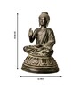 Black Antique Buddha Brass Religious Idol