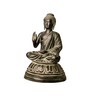 Black Antique Buddha Brass Religious Idol