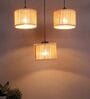 Black Bamboo Cluster Hanging Light