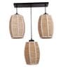Black Bamboo Cluster Hanging Light
